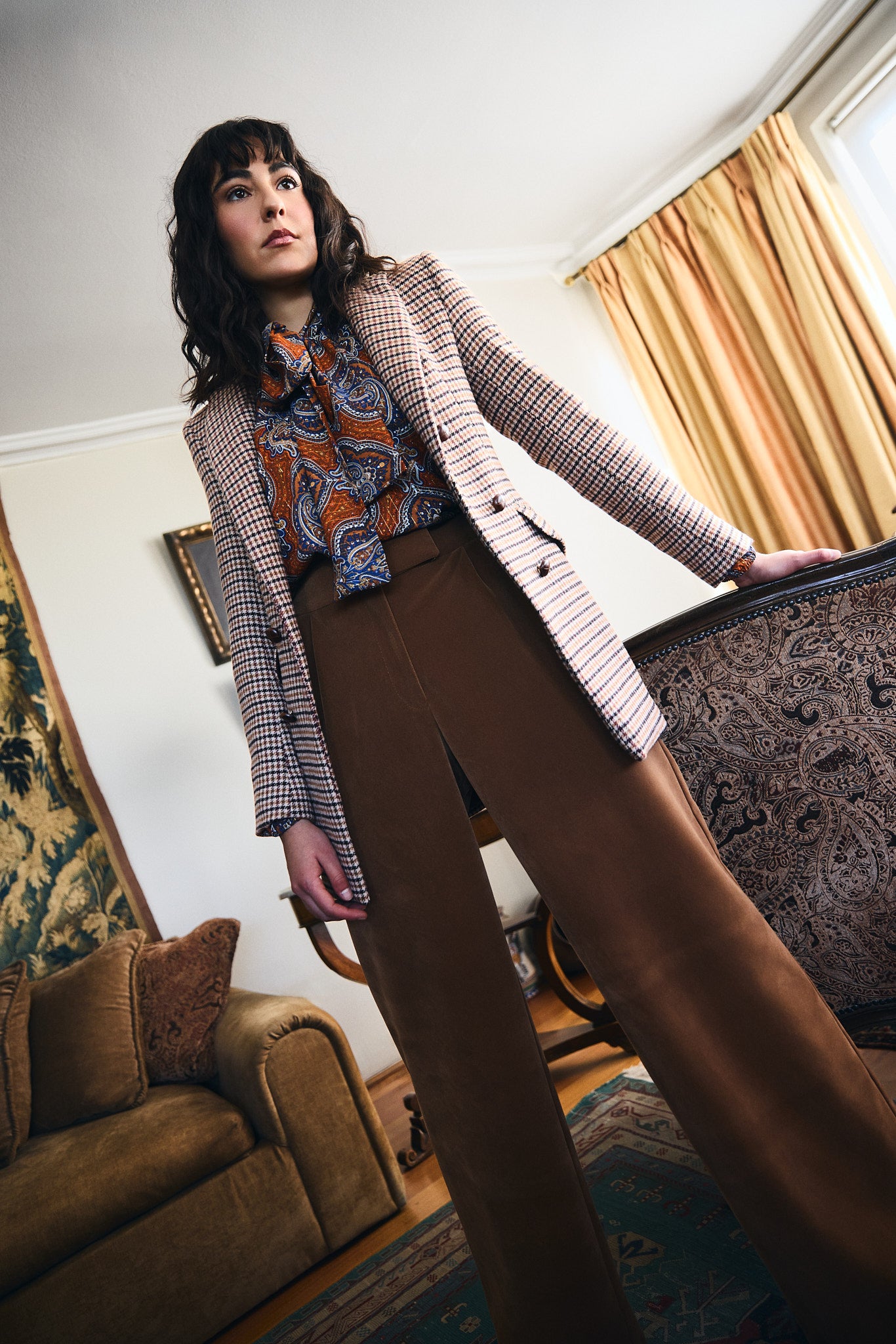 Pantalón terciopelo camel