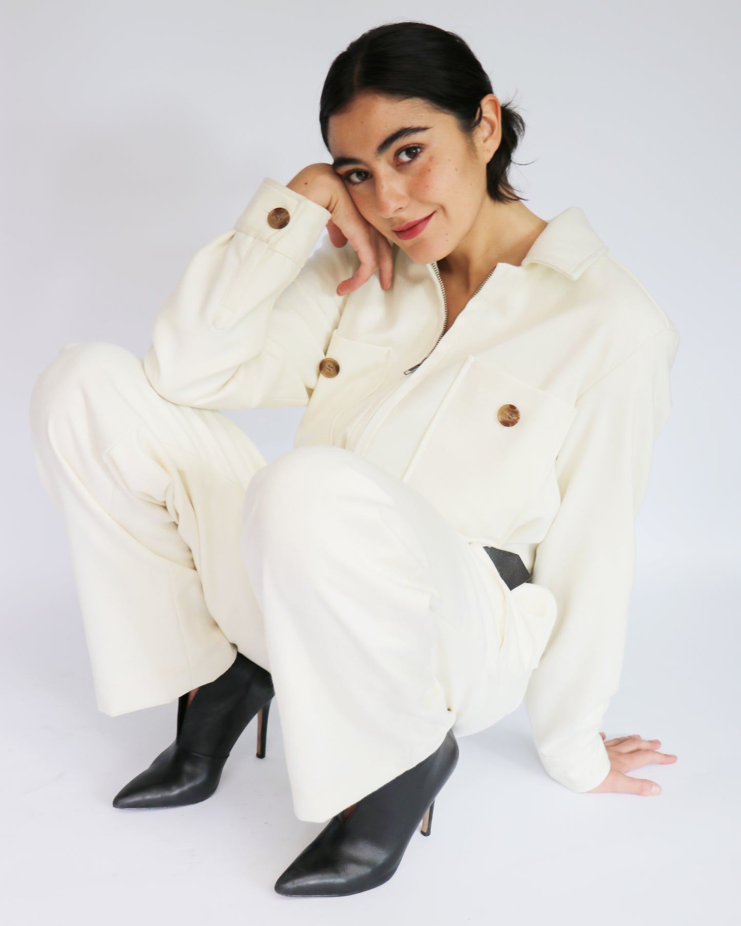 MONOTRENCH BLANCO INVIERNO