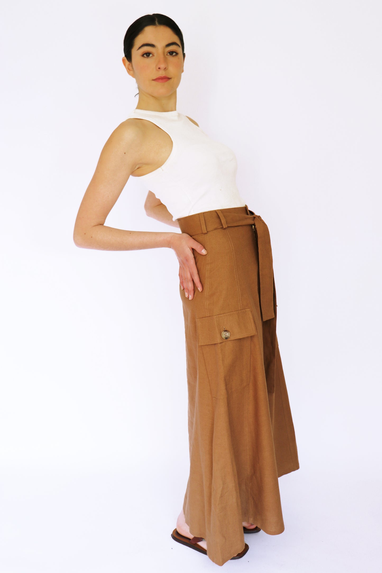 Pollera Cargo Camel