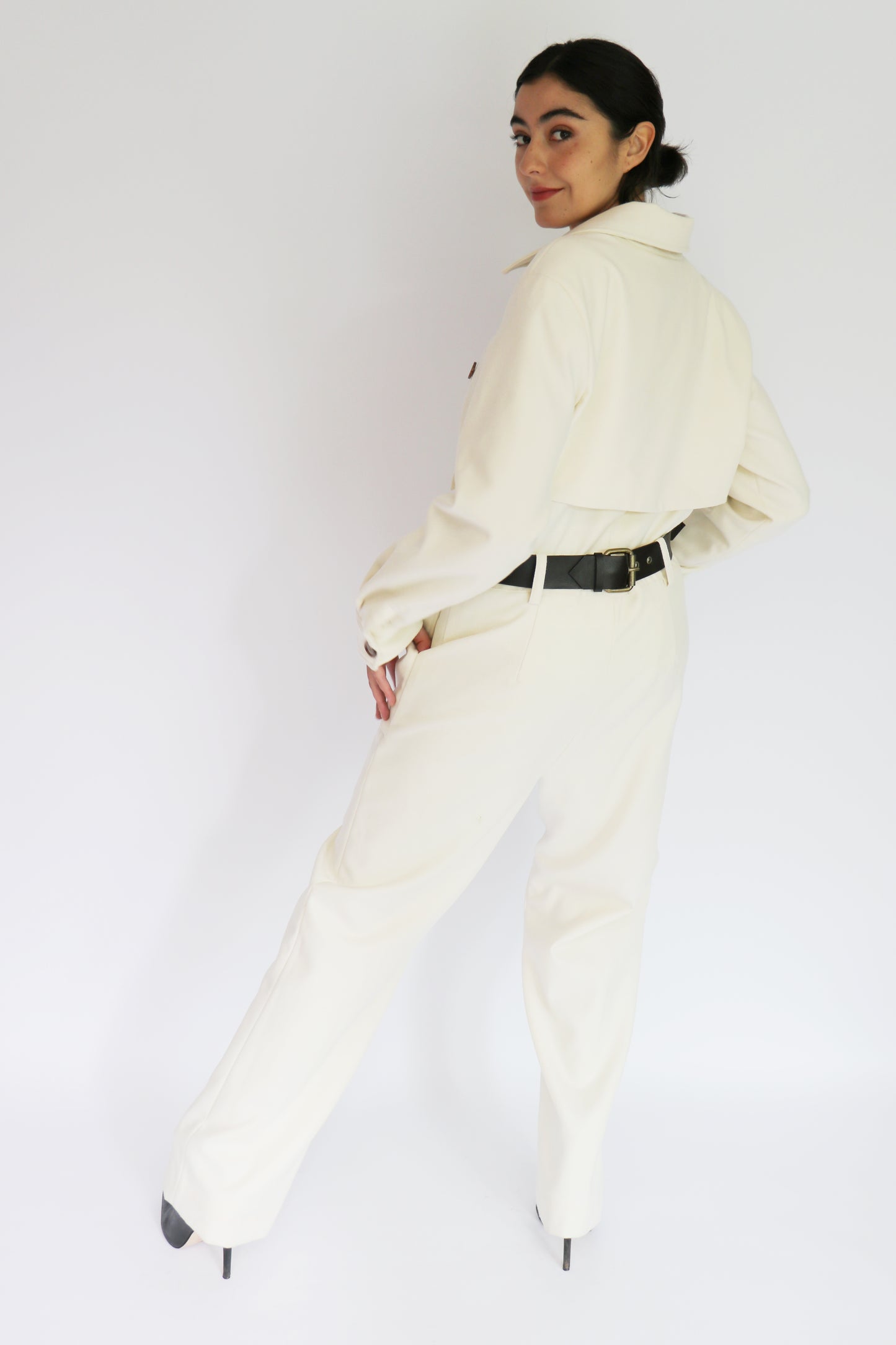 MONOTRENCH BLANCO INVIERNO