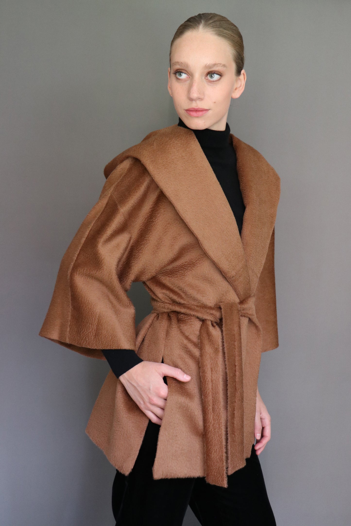 Abrigo chaqueton Suri Camel