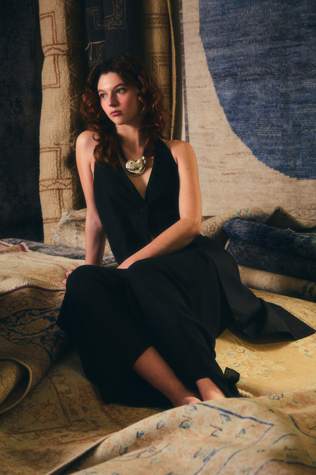 Tapado halter negro