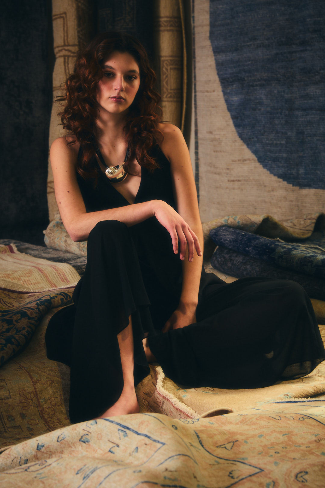 Tapado halter negro