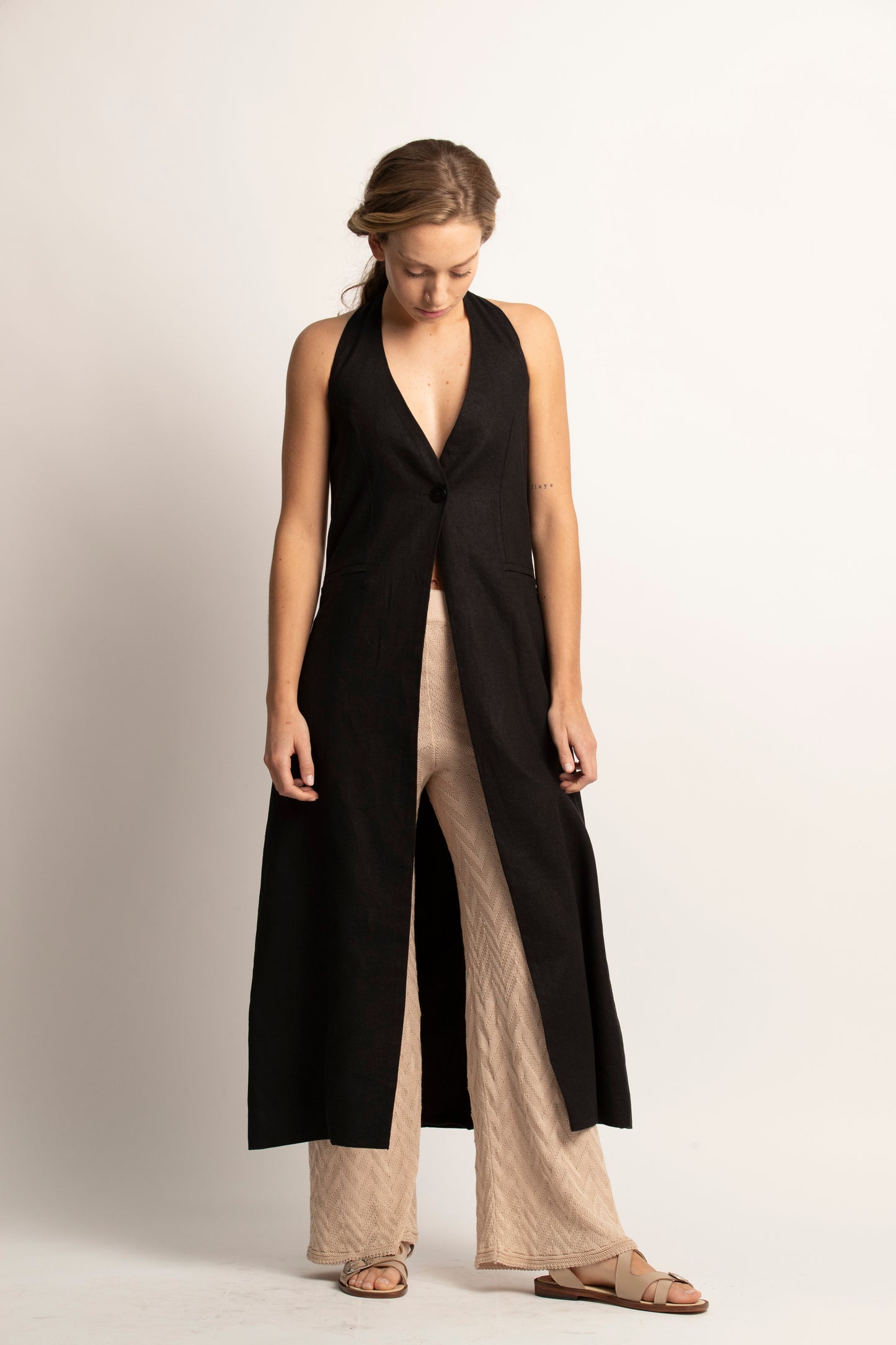 Tapado halter negro