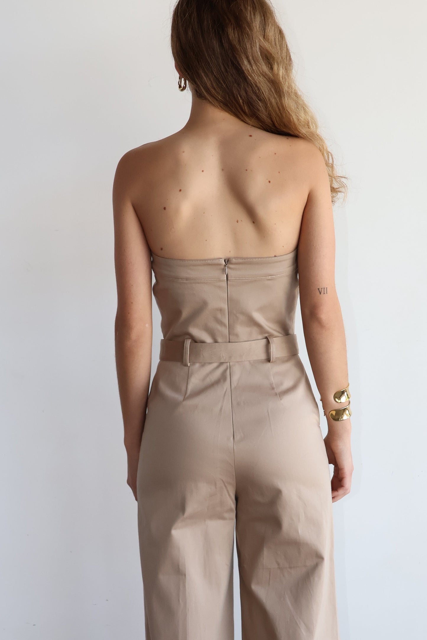 Mono Strapless Beige