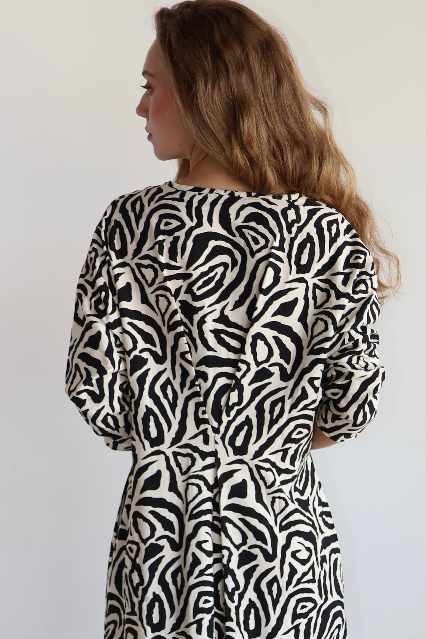 Vestido viscosa estampado