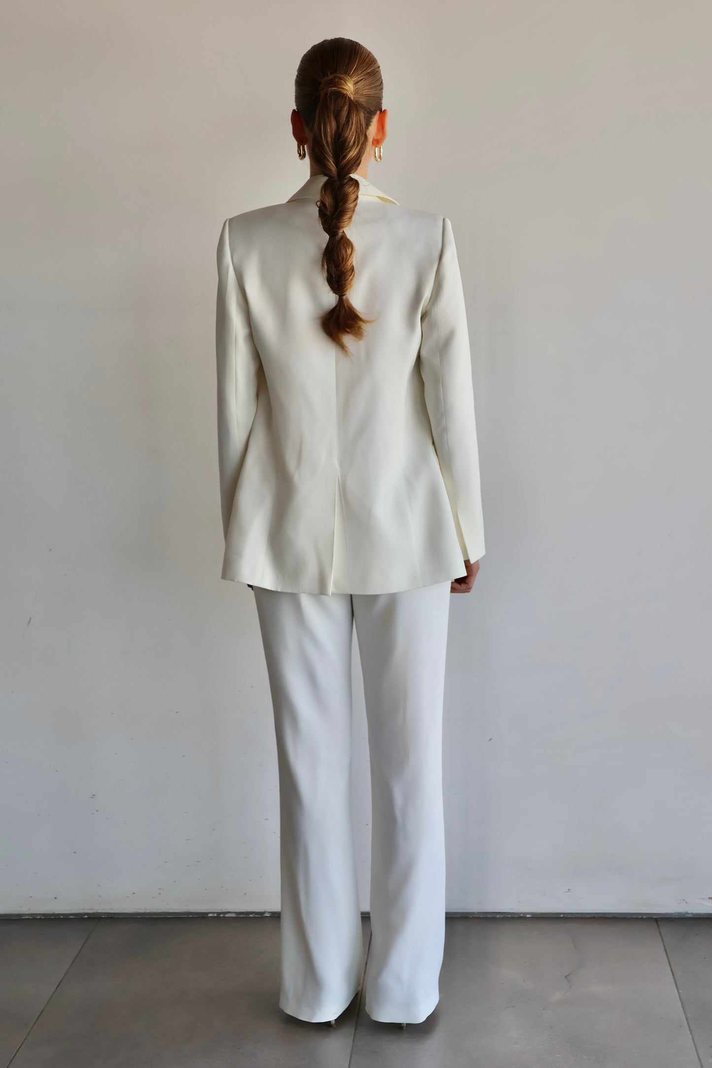 Blazer Crepe Patou Blanco