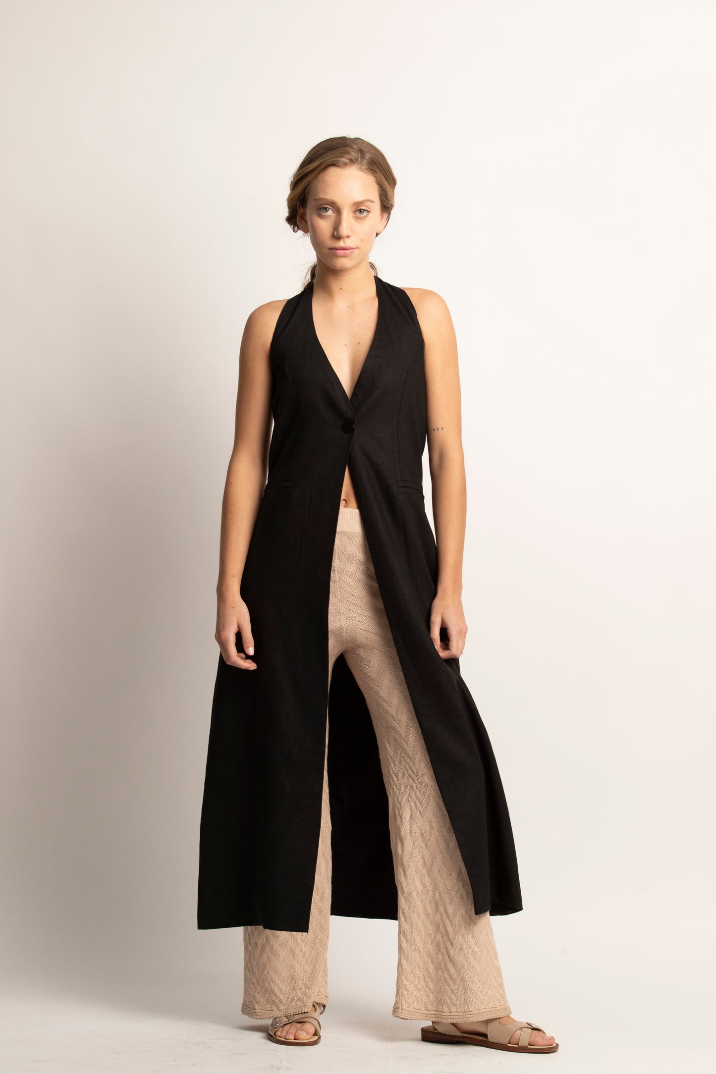 Tapado halter negro