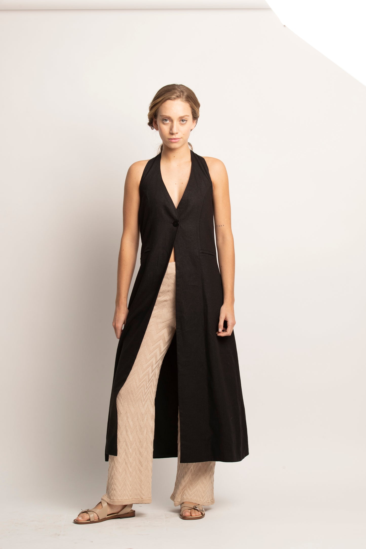 Tapado halter negro