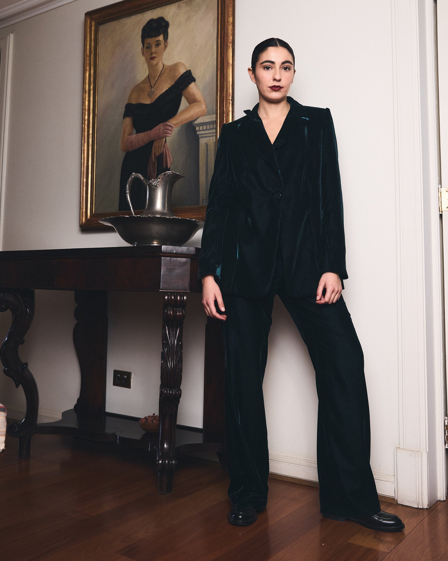 Pantalón terciopelo negro