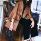 Abrigo chaqueton Suri Camel