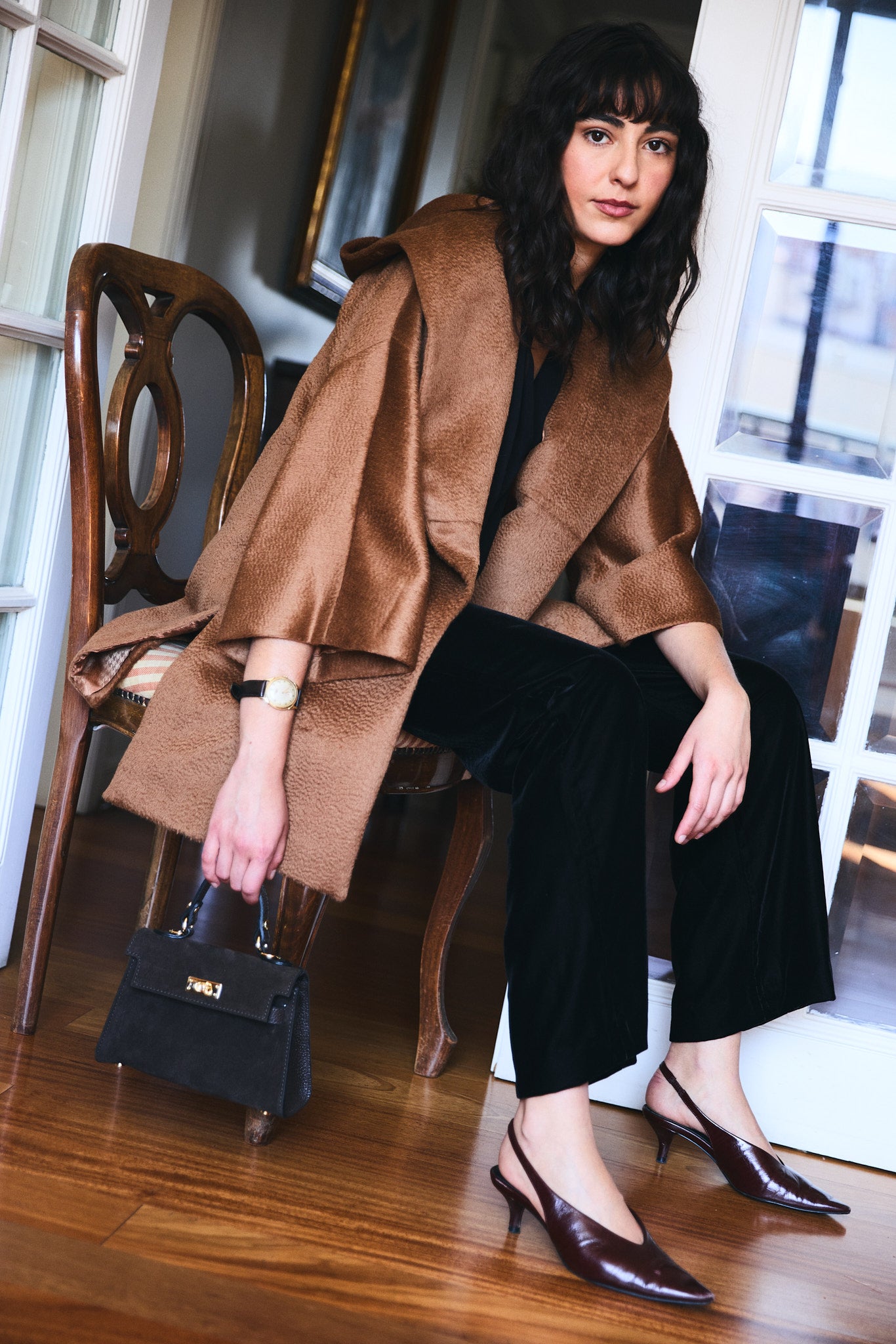 Abrigo chaqueton Suri Camel