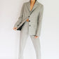 Blazer Clasic cuadrille gris claro