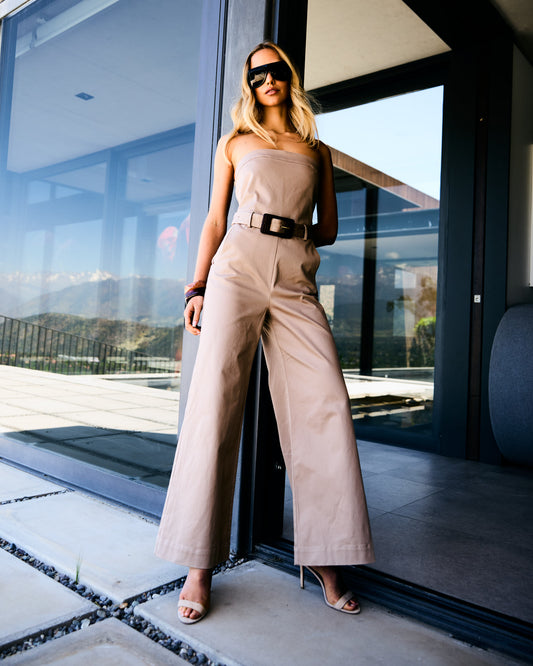 Mono Strapless Beige