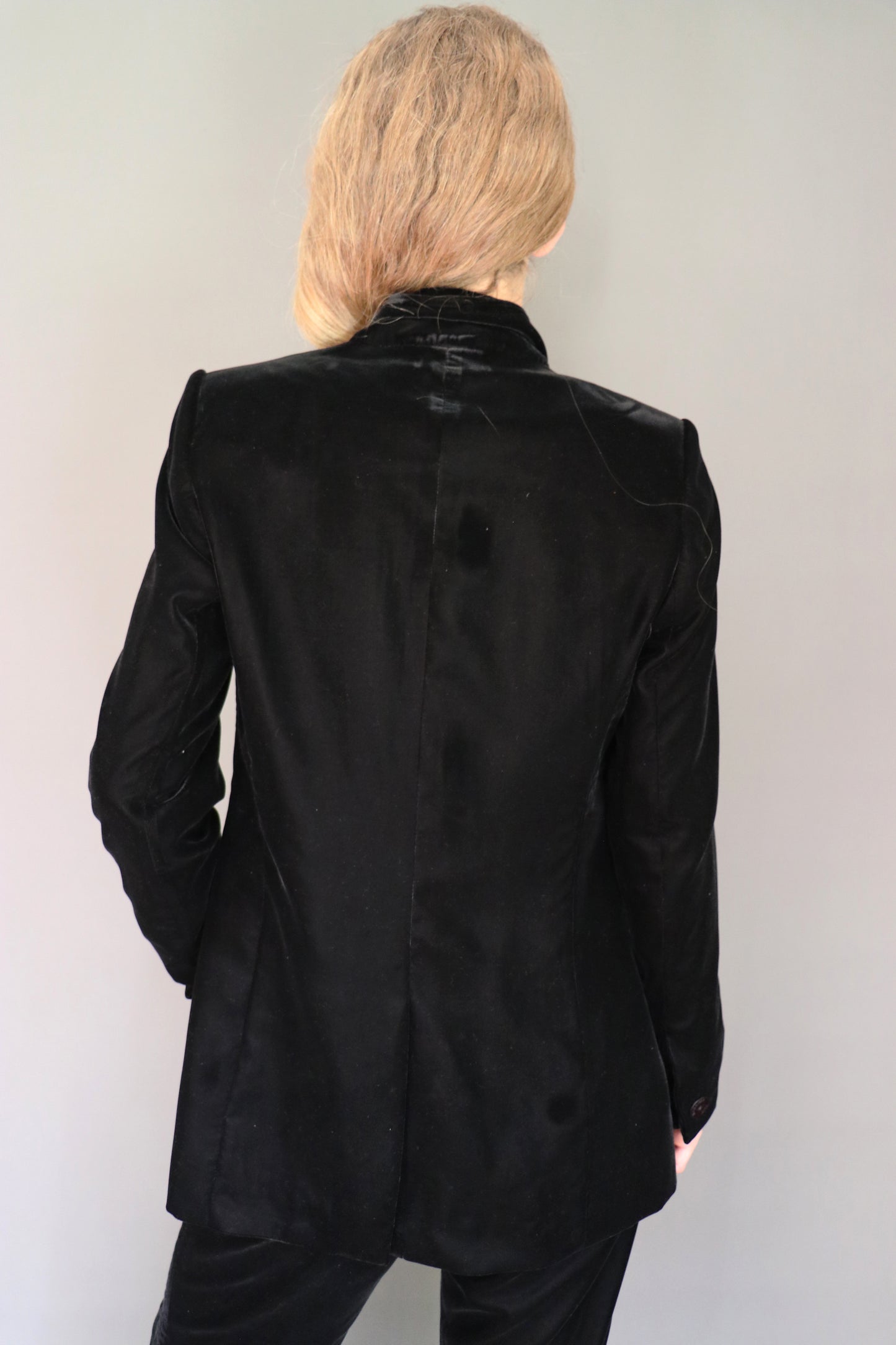 Blazer terciopelo negro