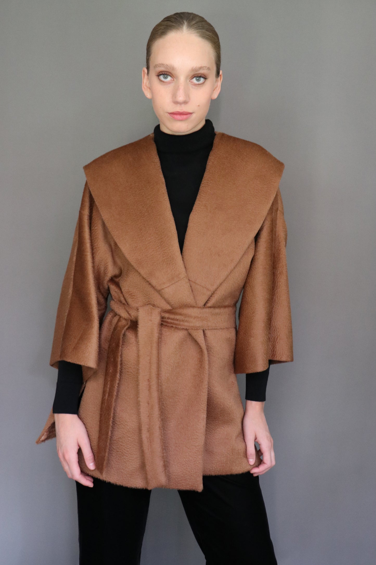 Abrigo chaqueton Suri Camel