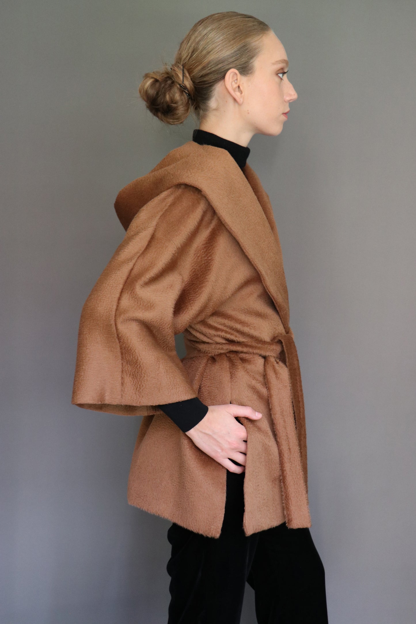 Abrigo chaqueton Suri Camel