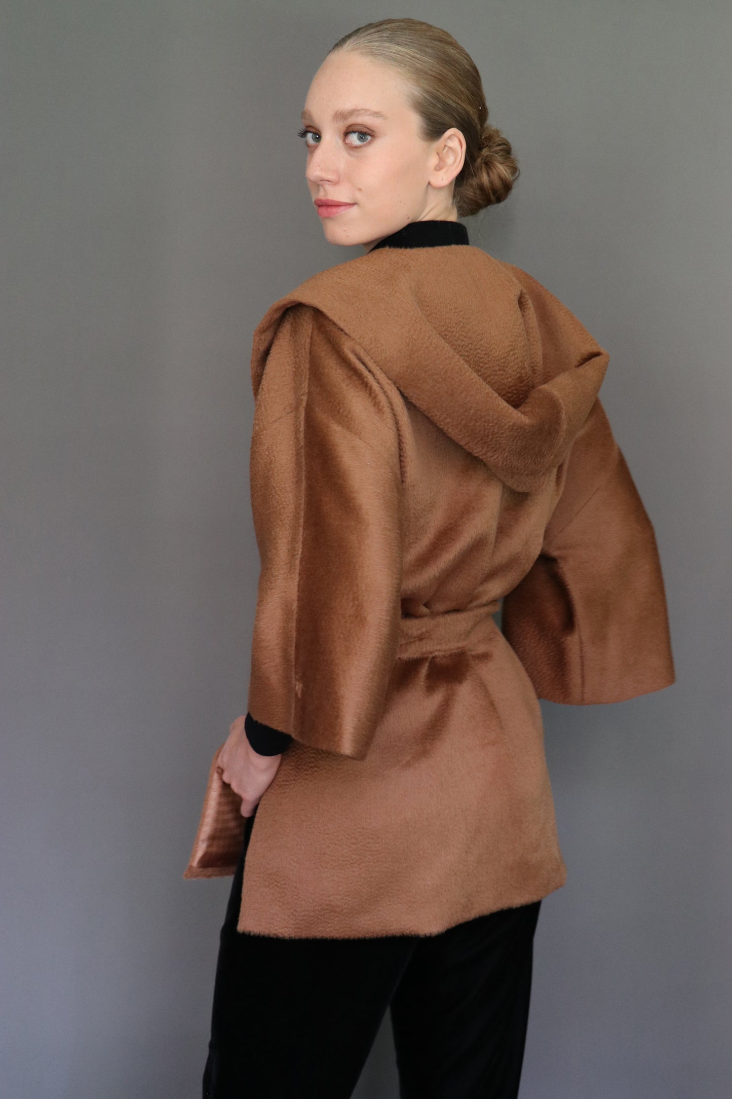 Abrigo chaqueton Suri Camel