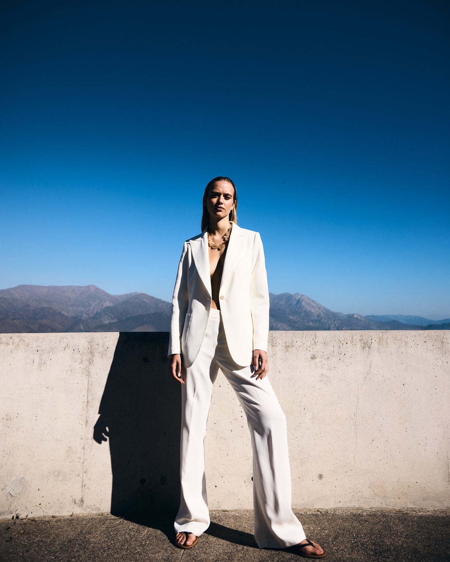 Blazer Crepe Patou Blanco