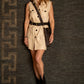 Vestido Cargo corto beige