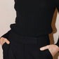 Pantalón lana negro