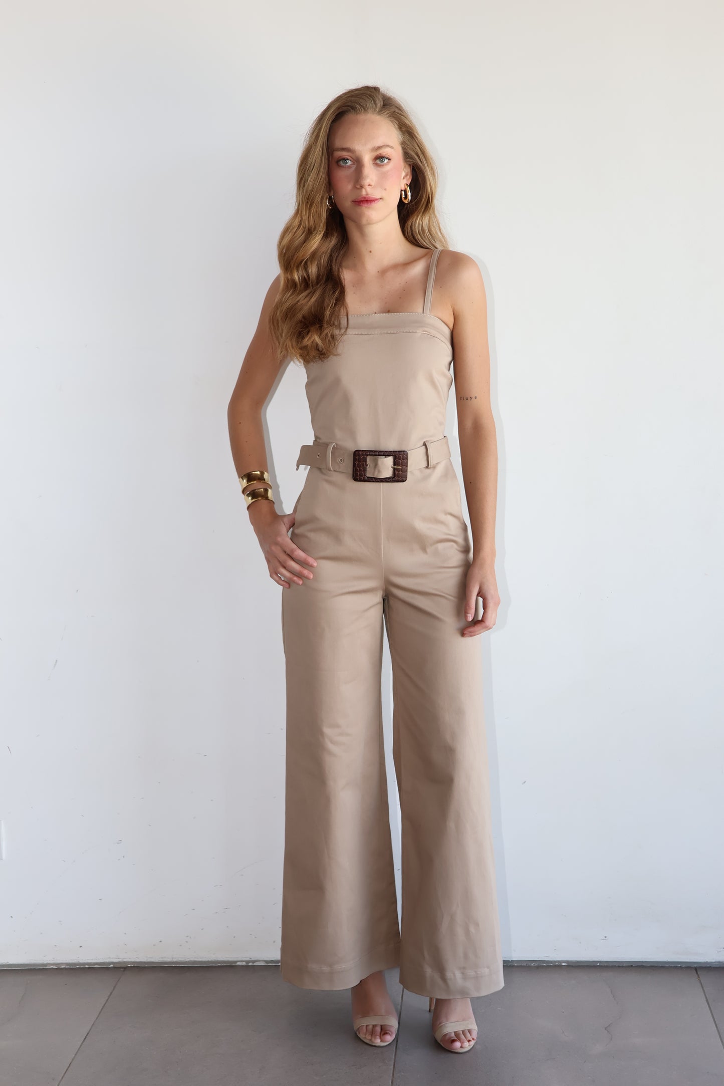 Mono Strapless Beige