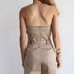 Mono Strapless Beige