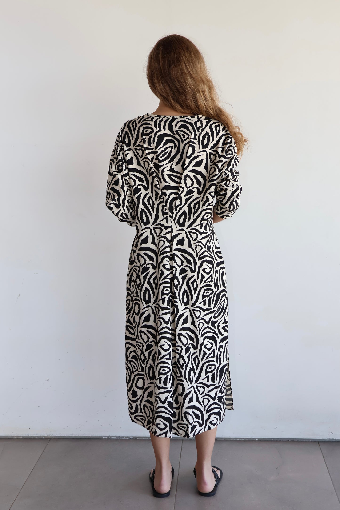 Vestido viscosa estampado