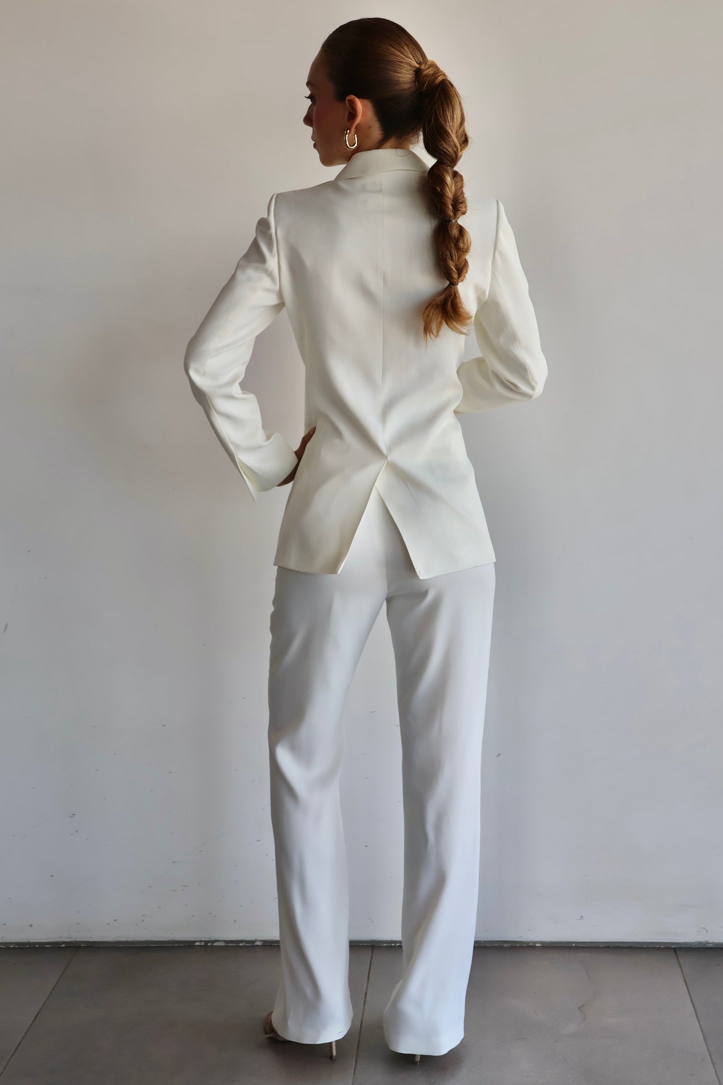 Blazer Crepe Patou Blanco