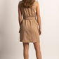 Vestido Cargo corto beige