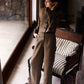 Pantalón  Beige espiga