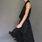Pollera negra gasa doble