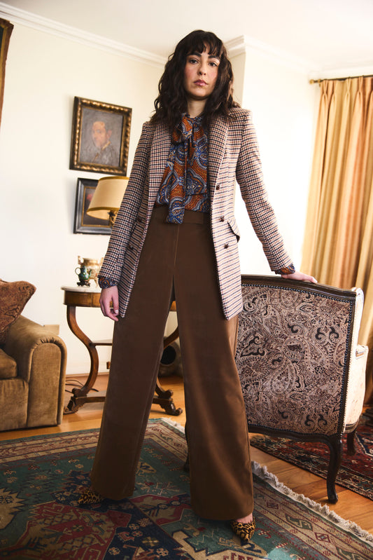 Pantalón terciopelo camel